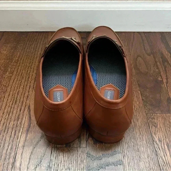 Vince Camuto Axyl Loafer Round Toe Leather Shoes Men’s Size 13 M VY-AXYL Brown - Picture 15 of 16